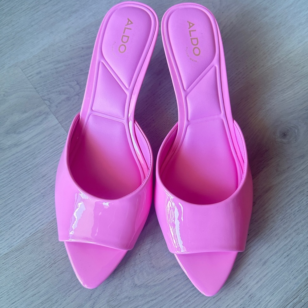 ALDO Vibrant Pink Mules